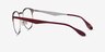 Ray-Ban RB6406 Red MetalEyeglass Frames from EyeBuyDirect, Side View