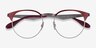 Ray-Ban RB6406 Red MetalEyeglass Frames from EyeBuyDirect, Closed View