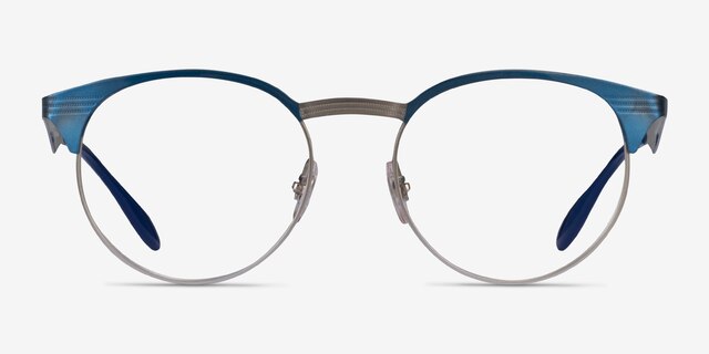 Ray-Ban RB6406 Blue MetalEyeglass Frames from EyeBuyDirect, Front View