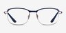 Ray-Ban RB6420 Blue Silver MetalEyeglass Frames from EyeBuyDirect, Front View