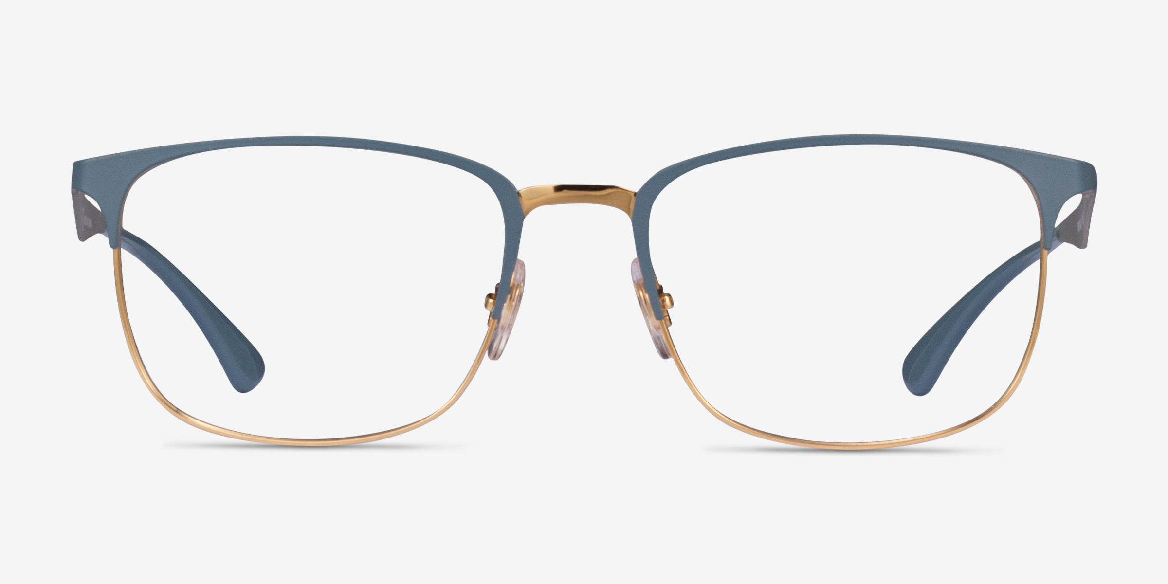 RayBan RB6421 Square Gray Gold Frame Eyeglasses Eyebuydirect Canada