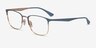 Ray-Ban RB6421 Gray Gold MetalEyeglass Frames from EyeBuyDirect, Angle View