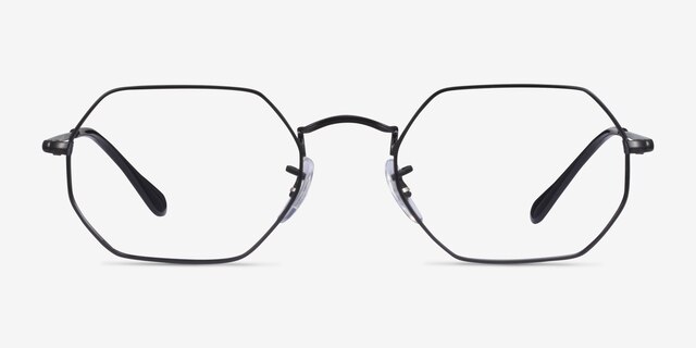 Ray-Ban RB6456 Black MetalEyeglass Frames from EyeBuyDirect, Front View