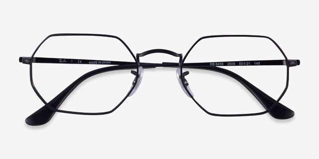 Ray-Ban RB6456 Black MetalEyeglass Frames from EyeBuyDirect, Closed View