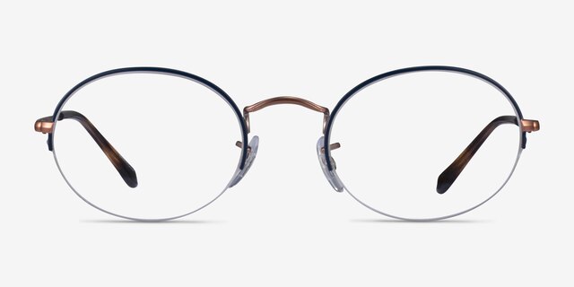 Ray-Ban RB6457 Blue MetalEyeglass Frames from EyeBuyDirect, Front View