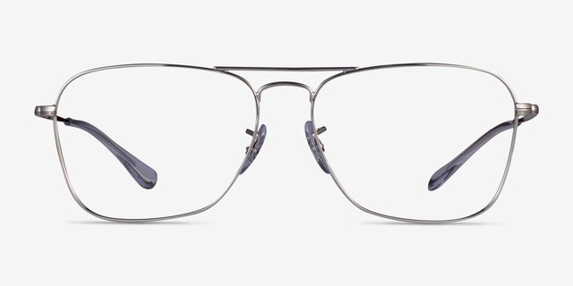 Ray-Ban RB6536 Silver MetalEyeglass Frames from EyeBuyDirect, Front View