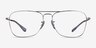 Ray-Ban RB6536 Silver MetalEyeglass Frames from EyeBuyDirect, Front View