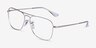 Ray-Ban RB6536 Silver MetalEyeglass Frames from EyeBuyDirect, Angle View