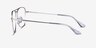 Ray-Ban RB6536 Silver MetalEyeglass Frames from EyeBuyDirect, Side View