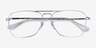Ray-Ban RB6536 Silver MetalEyeglass Frames from EyeBuyDirect, Closed View