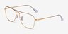 Ray-Ban RB6536 Gold MetalEyeglass Frames from EyeBuyDirect, Angle View
