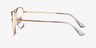Ray-Ban RB6536 Gold MetalEyeglass Frames from EyeBuyDirect, Side View