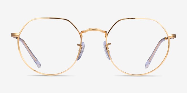 Ray-Ban RB6465 Jack Gold MetalEyeglass Frames from EyeBuyDirect, Front View
