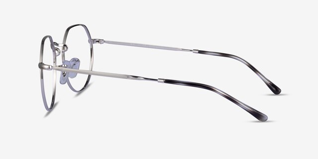 Ray-Ban RB6465 Jack Silver Ivory Tortoise MetalEyeglass Frames from EyeBuyDirect, Side View