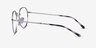 Ray-Ban RB6465 Jack Silver Ivory Tortoise MetalEyeglass Frames from EyeBuyDirect, Side View