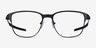 Oakley Seller Black MetalEyeglass Frames from EyeBuyDirect, Front View