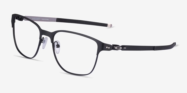 Oakley Seller Black MetalEyeglass Frames from EyeBuyDirect, Angle View