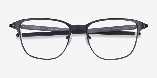 Oakley Seller Black MetalEyeglass Frames from EyeBuyDirect, Closed View