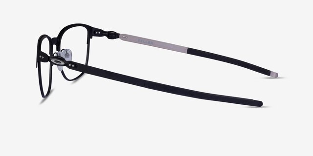 Oakley Seller Matte Black MetalEyeglass Frames from EyeBuyDirect, Side View