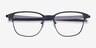 Oakley Seller Matte Black MetalEyeglass Frames from EyeBuyDirect, Closed View