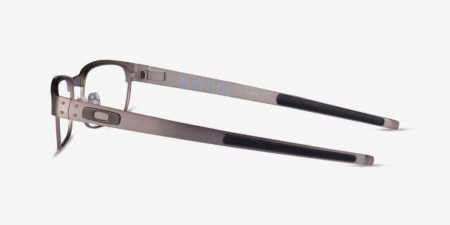 Oakley Metal Plate Gunmetal MetalEyeglass Frames from EyeBuyDirect, Side View