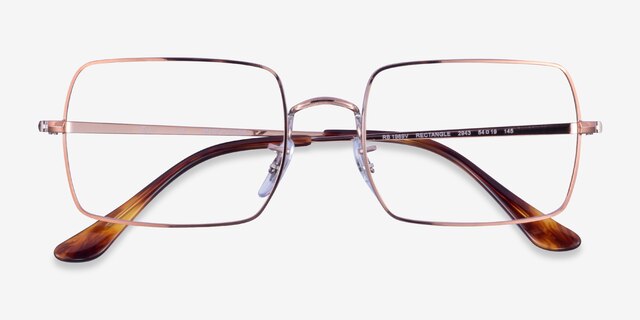 Ray-Ban RB1969V Copper MetalEyeglass Frames from EyeBuyDirect, Closed View