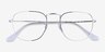 Ray-Ban RB3857V Silver MetalEyeglass Frames from EyeBuyDirect, Closed View