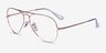 Ray-Ban Aviator Metal II Rose Gold MetalEyeglass Frames from EyeBuyDirect, Angle View