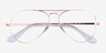 Ray-Ban Aviator Metal II Rose Gold MetalEyeglass Frames from EyeBuyDirect, Closed View