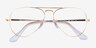 Ray-Ban Aviator Metal II Legend Gold MetalEyeglass Frames from EyeBuyDirect, Closed View