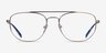 ARNETTE Layne Shiny Brushed Gunmetal MetalEyeglass Frames from EyeBuyDirect, Front View