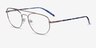 ARNETTE Layne Shiny Brushed Gunmetal MetalEyeglass Frames from EyeBuyDirect, Angle View