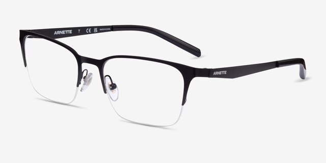 ARNETTE Makaii Black MetalEyeglass Frames from EyeBuyDirect, Angle View