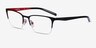 ARNETTE Makaii Matte Black MetalEyeglass Frames from EyeBuyDirect, Angle View