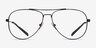ARNETTE Wharf Matte Black MetalEyeglass Frames from EyeBuyDirect, Front View