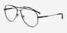 ARNETTE Wharf Matte Black MetalEyeglass Frames from EyeBuyDirect, Angle View