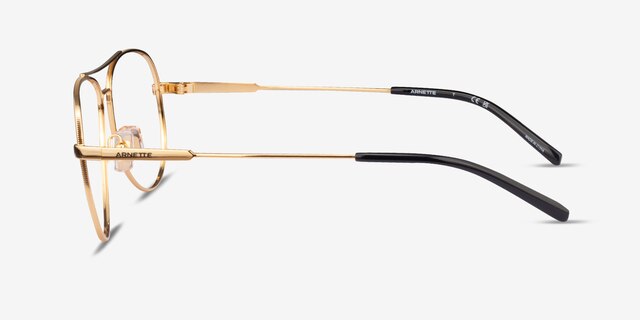 ARNETTE Wharf Gold MetalEyeglass Frames from EyeBuyDirect, Side View