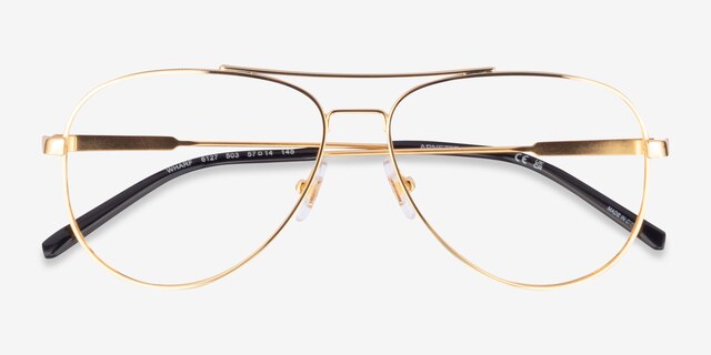 ARNETTE Wharf Gold MetalEyeglass Frames from EyeBuyDirect, Closed View