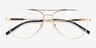 ARNETTE Wharf Gold MetalEyeglass Frames from EyeBuyDirect, Closed View
