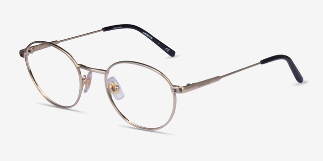 ARNETTE AN6132 The Professional Brushed Light Gold MetalEyeglass Frames from EyeBuyDirect, Angle View