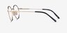 ARNETTE AN6132 The Professional Brushed Light Gold MetalEyeglass Frames from EyeBuyDirect, Side View
