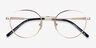 ARNETTE AN6132 The Professional Brushed Light Gold MetalEyeglass Frames from EyeBuyDirect, Closed View