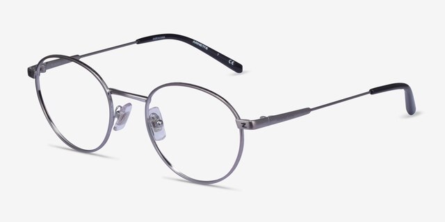 ARNETTE AN6132 The Professional Brushed Gunmetal MetalEyeglass Frames from EyeBuyDirect, Angle View