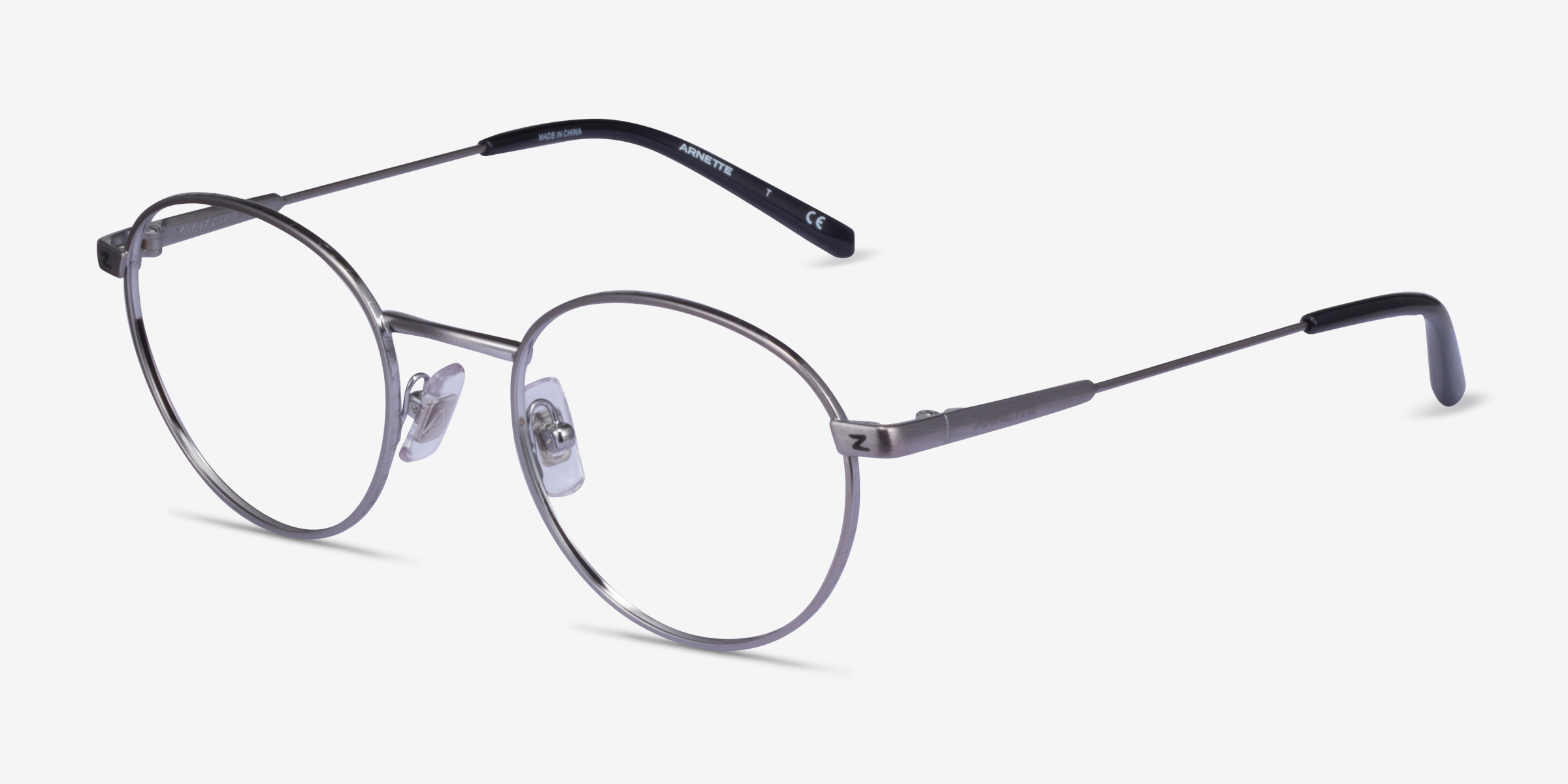ARNETTE AN6132 The Professional - Round Brushed Gunmetal Frame ...