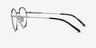 ARNETTE AN6132 The Professional Brushed Gunmetal MetalEyeglass Frames from EyeBuyDirect, Side View