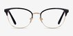 Vogue Eyewear VO4088 Black Gold MetalEyeglass Frames from EyeBuyDirect, Front View