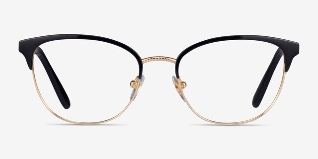 Vogue Eyewear VO4088 Black Gold MetalEyeglass Frames from EyeBuyDirect, Front View