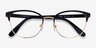 Vogue Eyewear VO4088 Black Gold MetalEyeglass Frames from EyeBuyDirect, Closed View