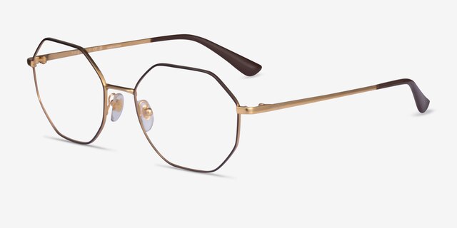 Vogue Eyewear VO4094 Gold MetalEyeglass Frames from EyeBuyDirect, Angle View