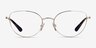 Vogue Eyewear VO4128 Pale Gold MetalEyeglass Frames from EyeBuyDirect, Front View